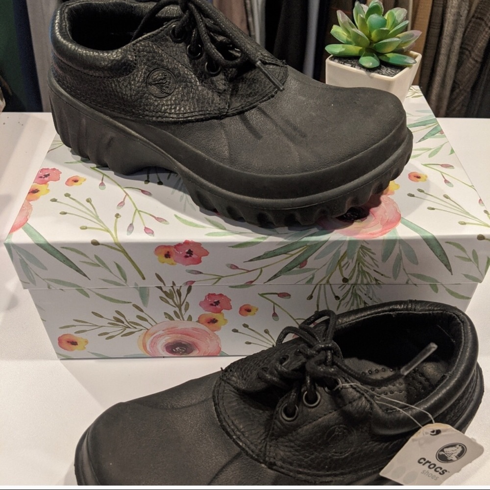 Worn Once Boys Crocs Size 4B